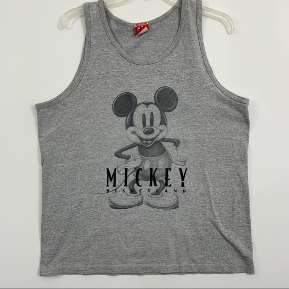 Mickey, Inc. L Disneyland Mickey Mouse Tank Gray - Picture 1 of 10